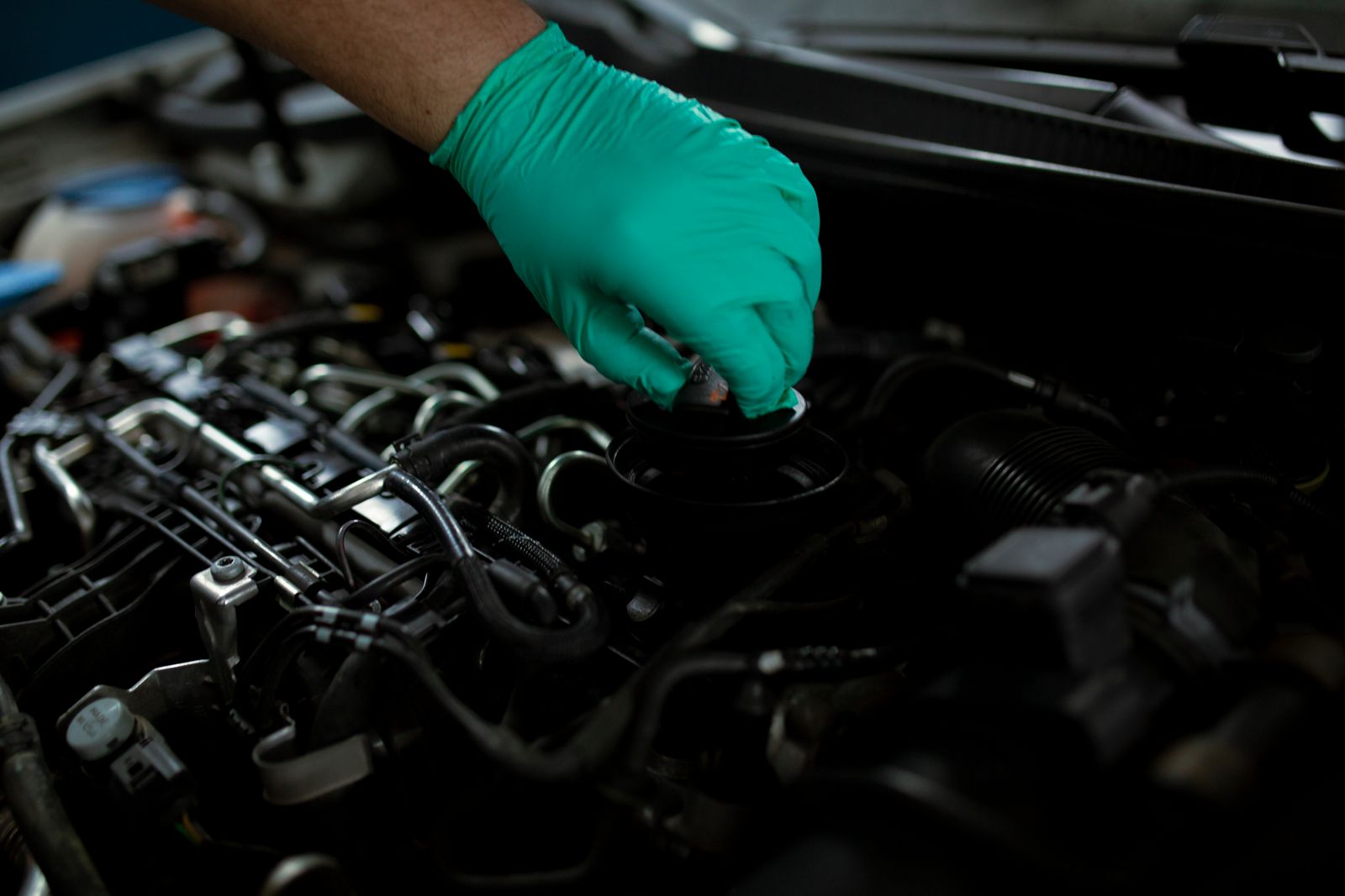 Oil change service at Lopez Auto Lot